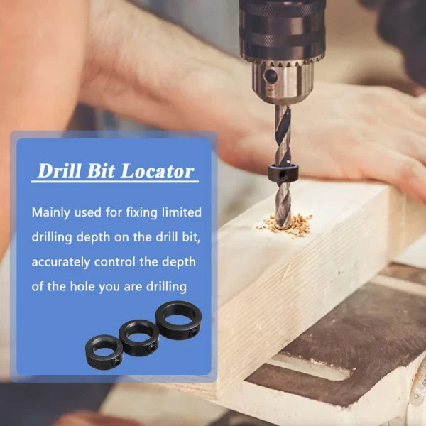 Steel Drill Stop Collar Kit - Metric Adjustable Depth Limiter Rings - Image 27