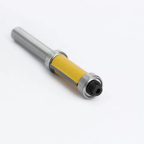LAVIE 1pcs 8mm Shank Double Bearing Straight 1 inch Trim Router Bit Trimming Knife Milling Cutter Carbide Flush Woodworking - Image 9