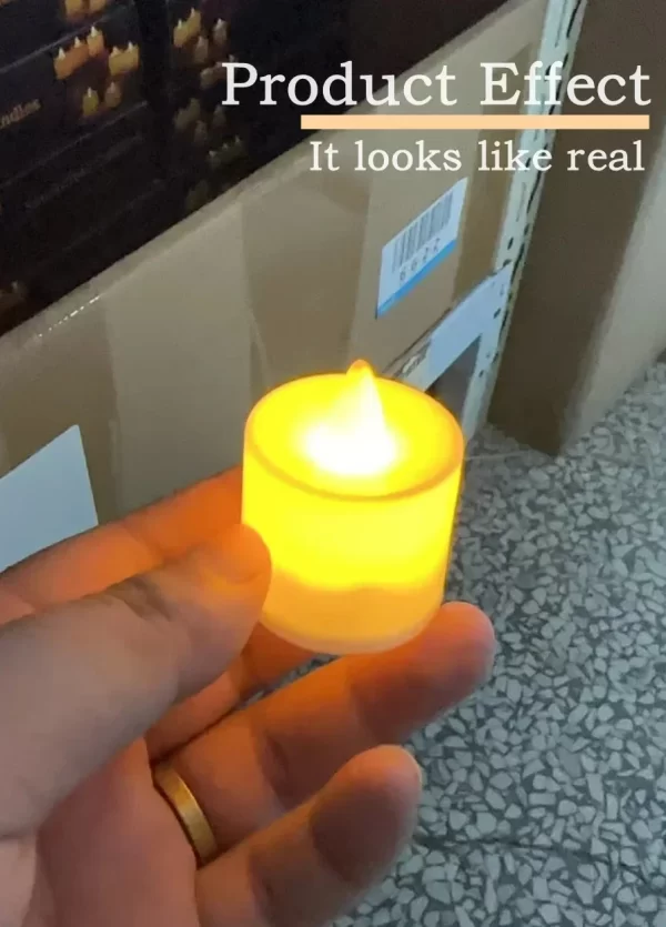 50/24PCS LED Simulation Candle with Switch Battery Tealights Candles Flameless Candle Warm Light - Image 9