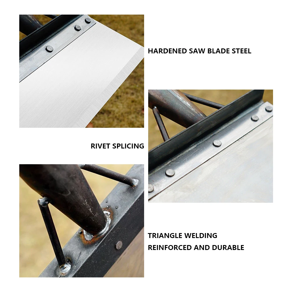 Multifunctional Outdoor Cleaning Shovel Saw Blade Steel Blade Flat Head Shovel - Image 9