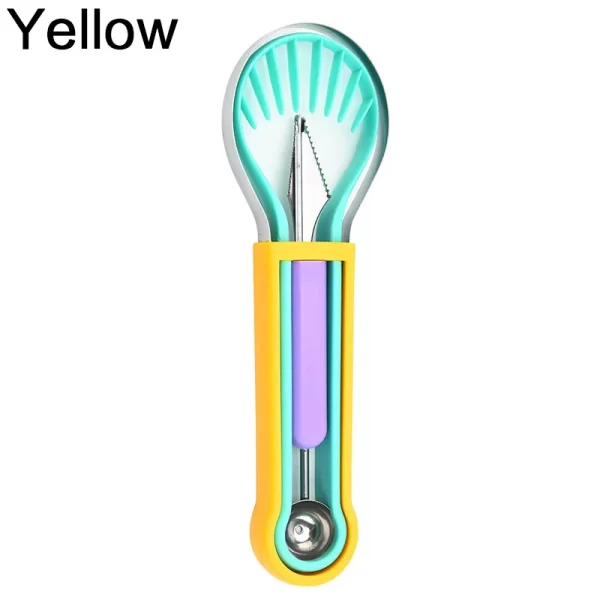 JJYY 3 In 1 Avocado Slicer Shea Corer Butter Fruit Peeler Cutter Pulp Separator - Image 7