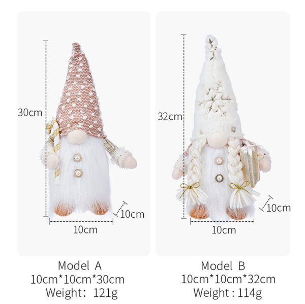 Glowing Gnome Christmas Faceless Doll 30cm Tree Decorations 2025 - Image 20
