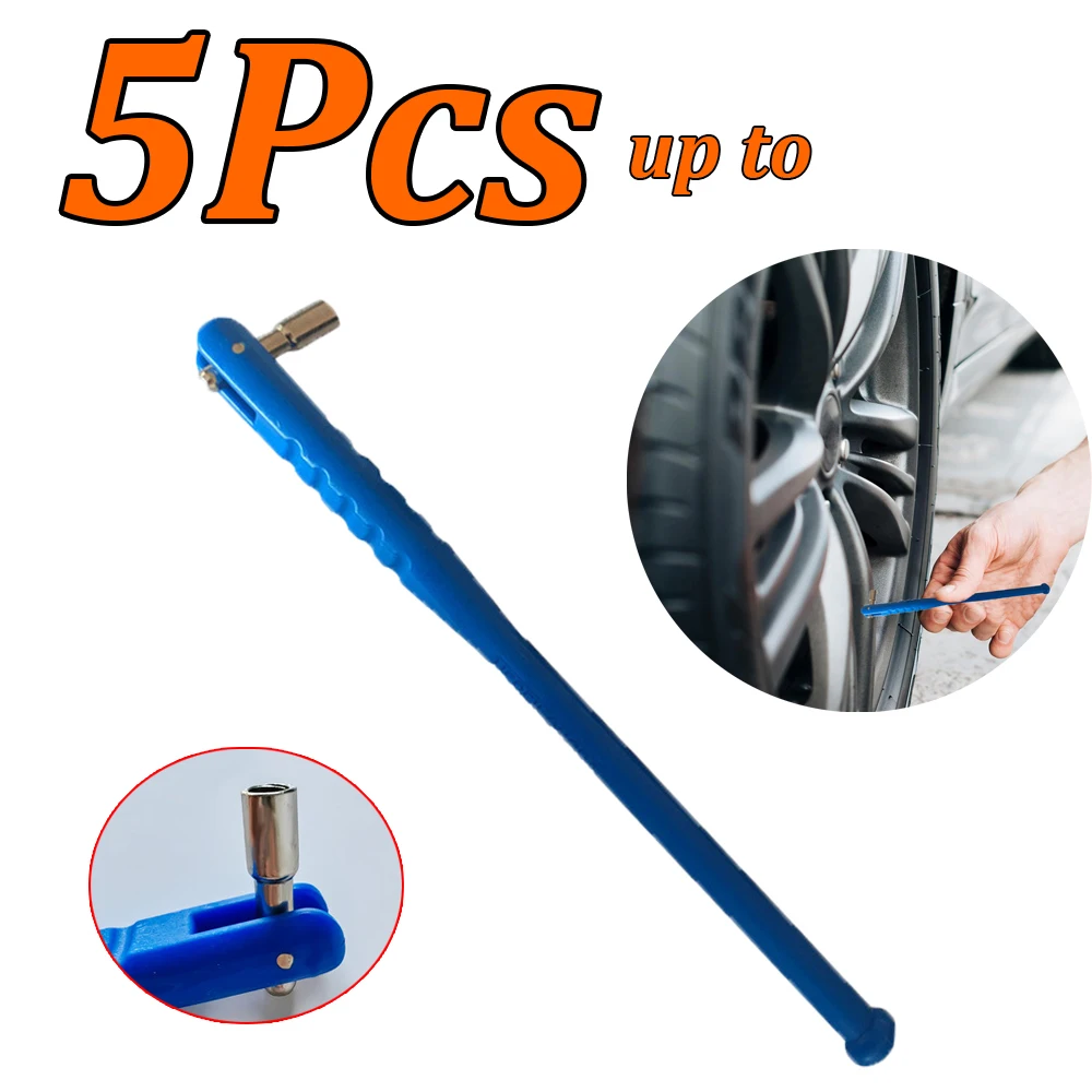 1-5Pcs Tire Valve Stem Puller Tube , Car Metal Tire Valve Installation Remover Tool