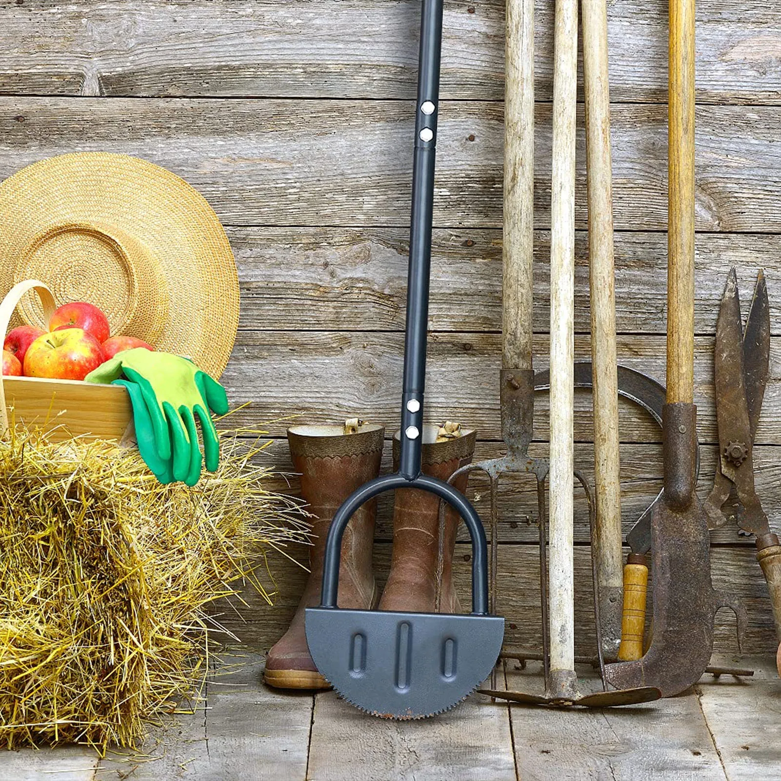 Half Moon Lawn Edger High Hardness Simple Cleansing Carbon Steel Manual Trimming Shovel - Image 2