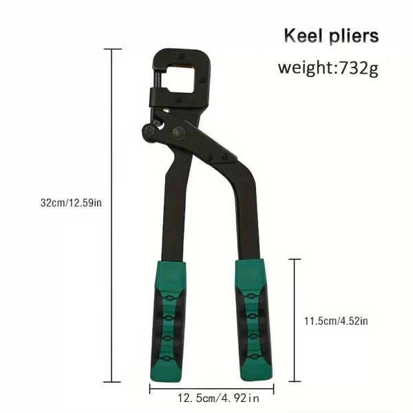 1pc keel pliers light steel keel rivet-free pliers one-handed professional ceiling drilling pliers - Image 6