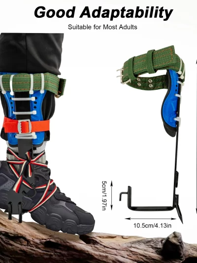 100kg Tree Climbing Equipment Set Rope Climbing Iron Spikes Climbing Tool