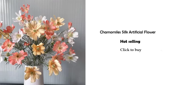 Artificial Flowers Fake Poppy Silk Flowers Long Stem Housewarming - Image 31