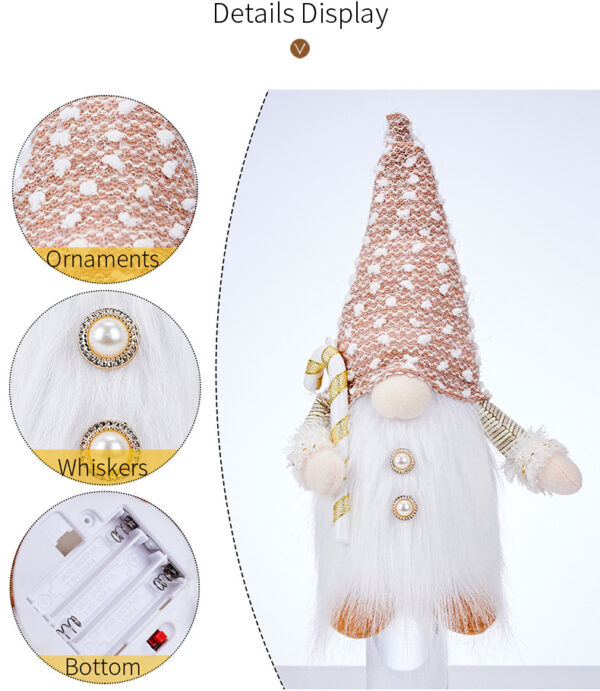 Glowing Gnome Christmas Faceless Doll 30cm Tree Decorations 2025 - Image 21