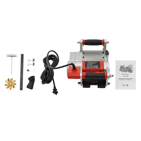 1100W Wall Groove-cutting Machine,25mm Slot Width Brick-Wall-Chaser for Grooving Light Bricks,1600r/min 110V/60Hz US Standard - Image 16