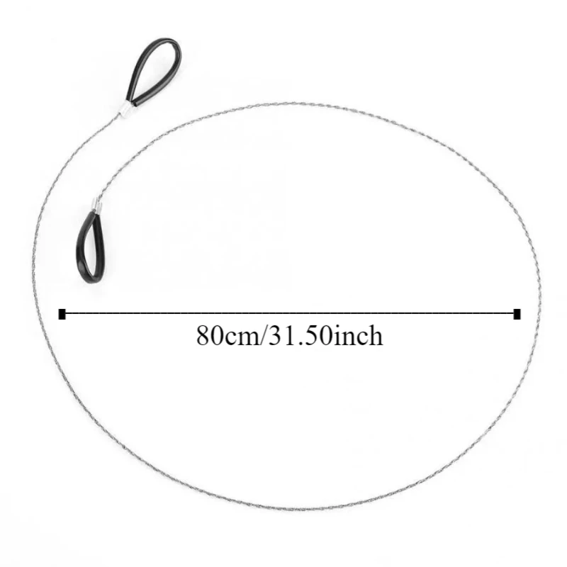 4-strand Stainless Steel Wire Saw with Handle Strong Outdoor Camping Survival Tool - Image 6