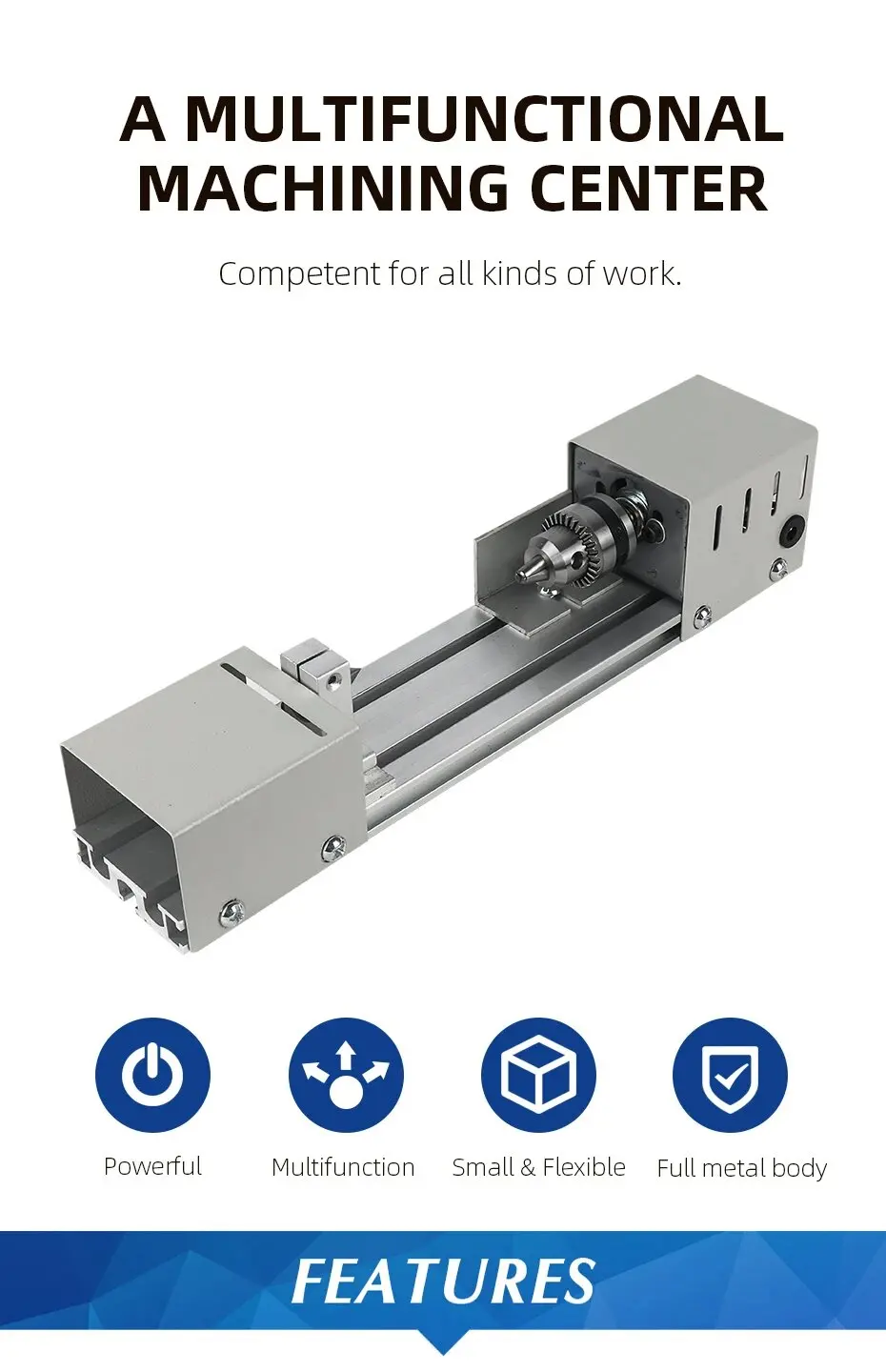 12-24V Buddha Bead Machine Multifunction Mini Lathe Compact Lathe Turning Center for Wood Sanding Polishing Jewelry Rotary Tools - Image 13