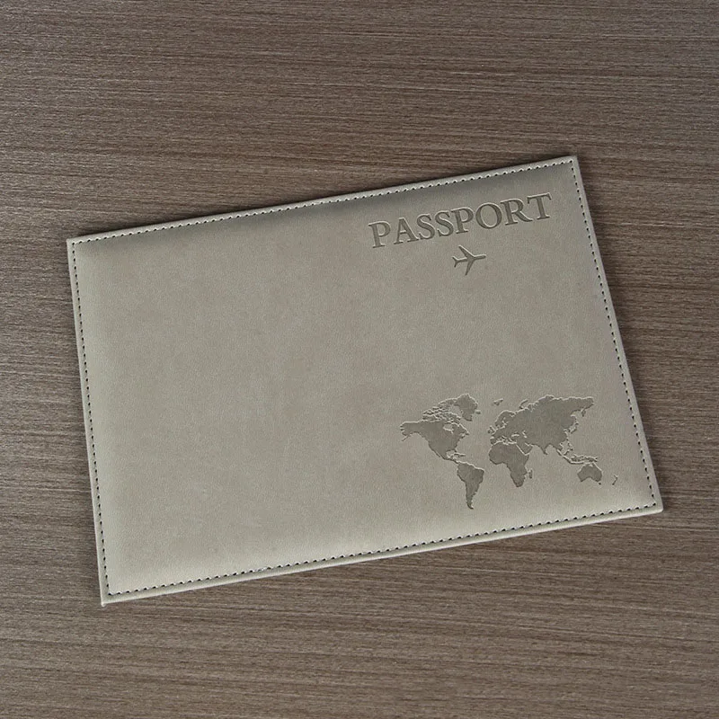 Lover The World Map Passport Cover Hot Stamping Simple Plane Women Men Travel Passport Case - Image 33