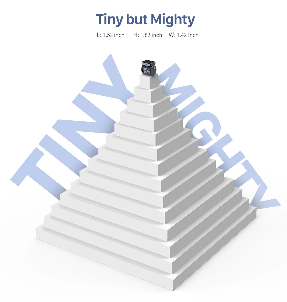 2K KAWA MINI 3 Pro Cameras for Car DVR Tiny Dash Cam 24 Parking Auto Video Recorder WiFi APP Voice Control Car dashcam - Image 11