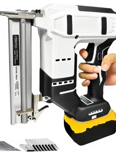 2 in 1 Cordless Brad Nailer Compatible with De wa-lt 20V Battery (No Battery), 18 Gauge Electric Nail Gun/Staple Gun with 1000 N