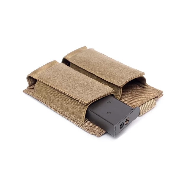 9mm Magazine Pouch Pistol Magazine Bag Tactical Fast Draw Pistol MOLLE Double Mag Pouch EDC Tool Kit Hunting Accessory - Image 19