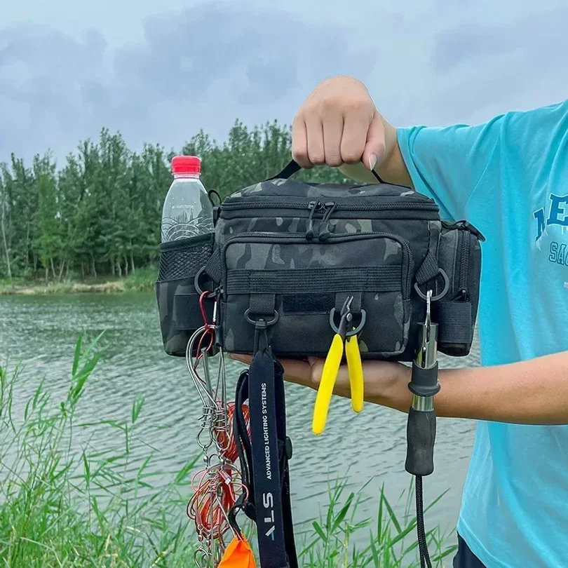 Multifunctional Fishing Tackle Shoulder Bag Storage Bag Portable Fishing Rod Holder - Image 5