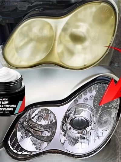 Car Headlight Restoration Polishing Kit - Scratch Remover & Oxidation Cleaner