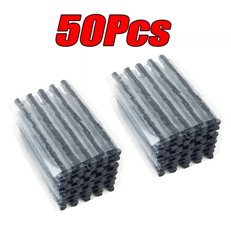 5-50Pcs Car Tire Repair Tool Kit with Rubber Strip Tubeless Tyre Puncture Studding Plug - Image 14