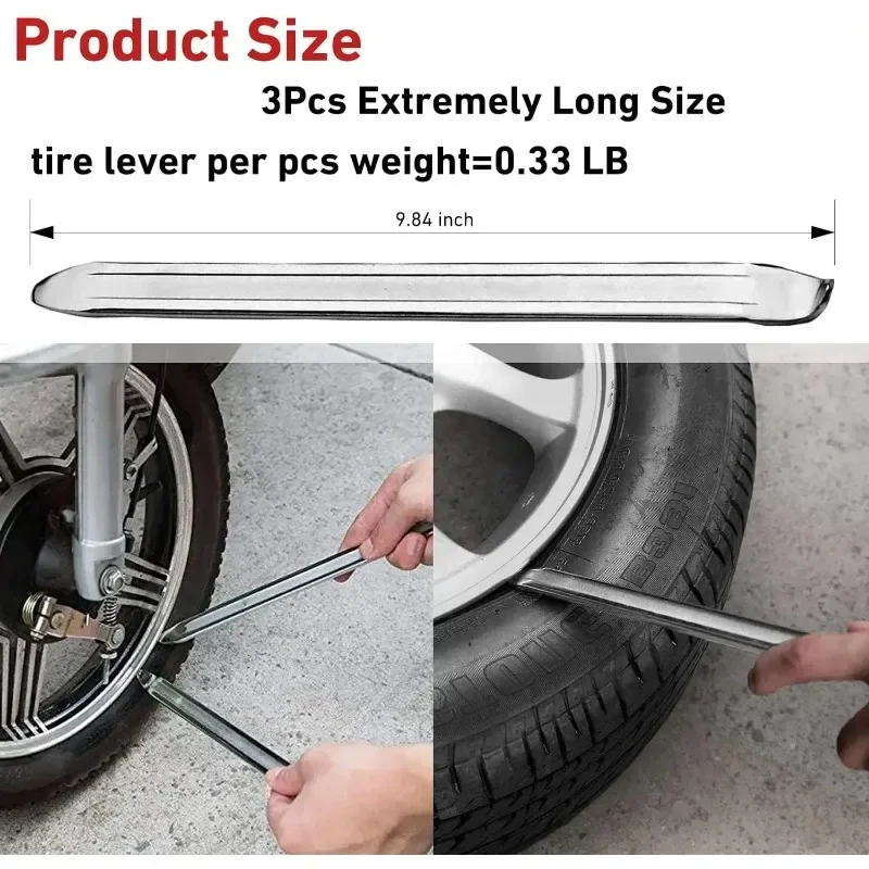 Car Tire Wrench Removal Tool Steel Spoon Tire Iron Rim Opener - Image 4