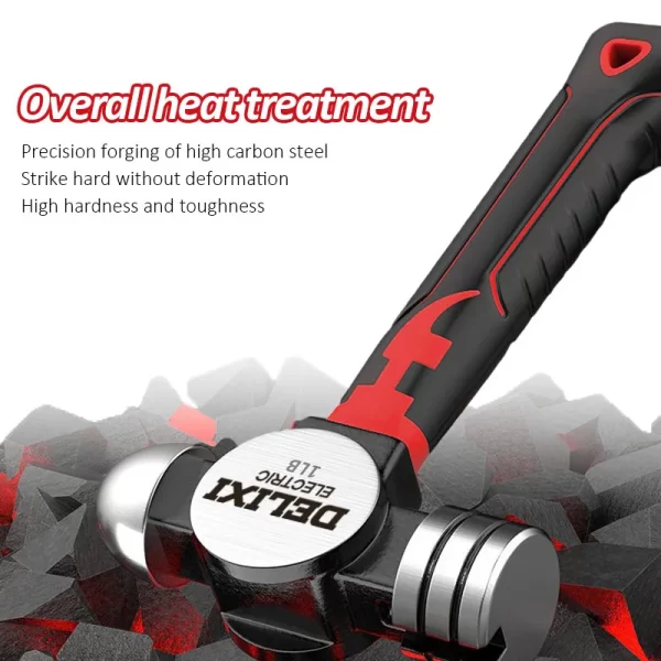 DELIXI ECECTRIC Multifunctional Mini Claw Hammer, Anti Slip And Shockproof Hammer,Magnetic - Image 3