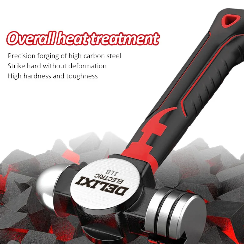 DELIXI ECECTRIC Multifunctional Mini Claw Hammer, Anti Slip And Shockproof Hammer,Magnetic - Image 3