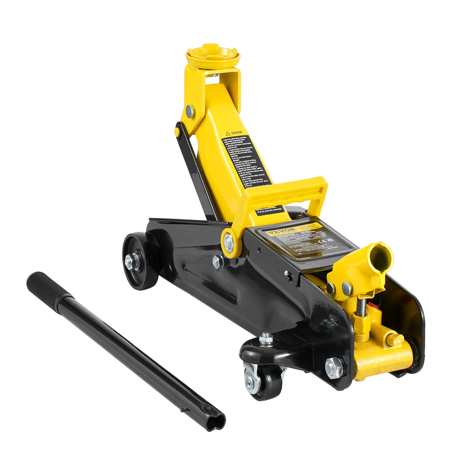 SucceBuy Low Profile Floor Jack 2 Ton Heavy Duty Iron Hydraulic Racing Floor Jack