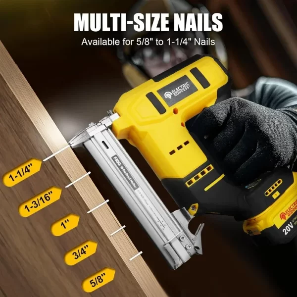10-30mm Brushless Electric Nail Gun Depth Adjustment Nailer Stapler Cordless Stapler Framing For Dewalt 20V Battery Pin - Image 4