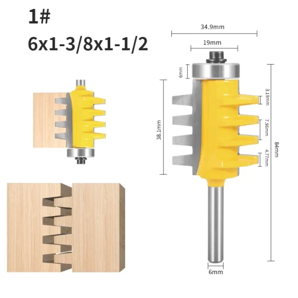 YUSUN 6MM-12.7MM Shank Joint Bit Router Bit Woodworking Milling Cutter For Wood Bit face Mill - Image 9