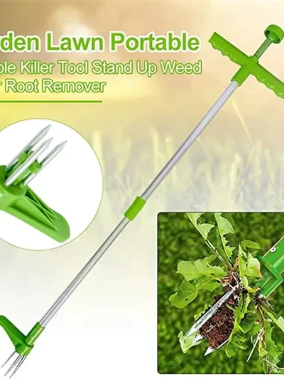 Easily Carrying Weed Remover Grass Root Pullers Weeder Long Handle Eco-friendly Tool for Garden Lawn Outdoor Yard