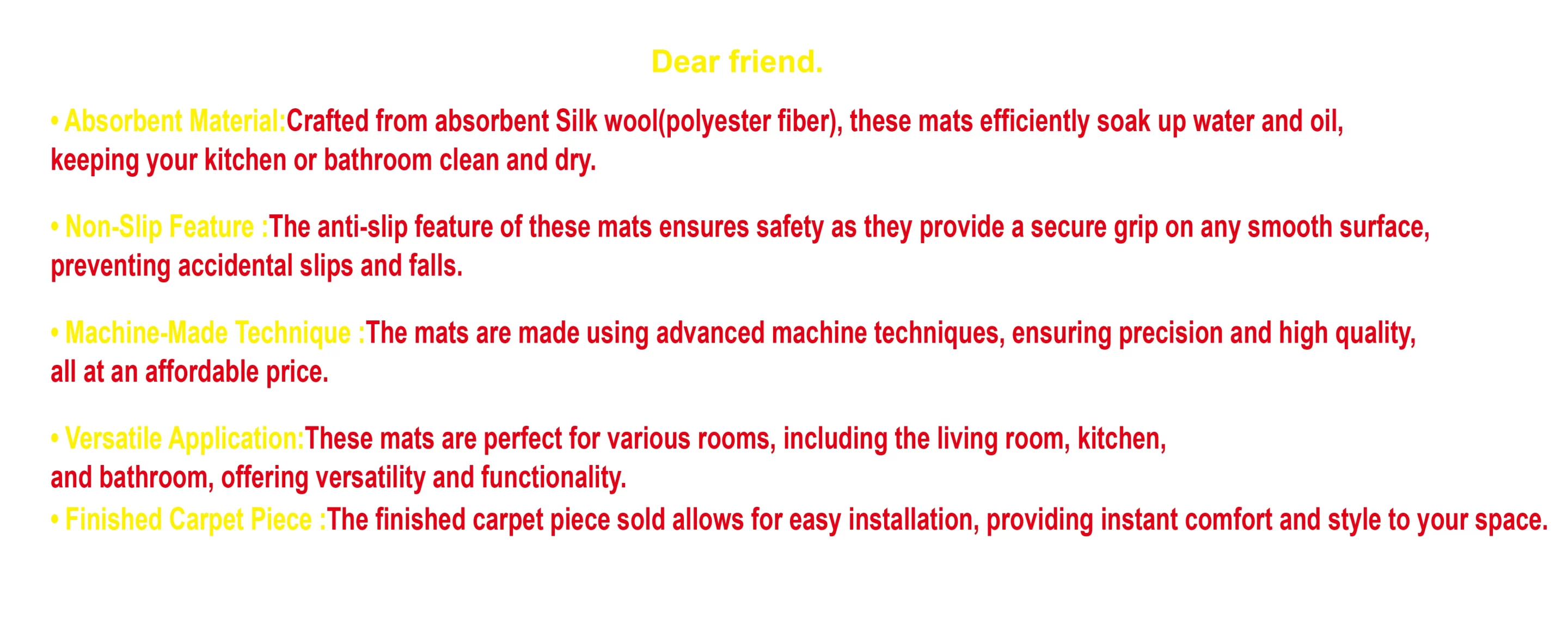 VIKAMA Silk Wool Rugs Children's Room Living Room Bedroom Tie-Dye Non-Slip Washable - Image 13