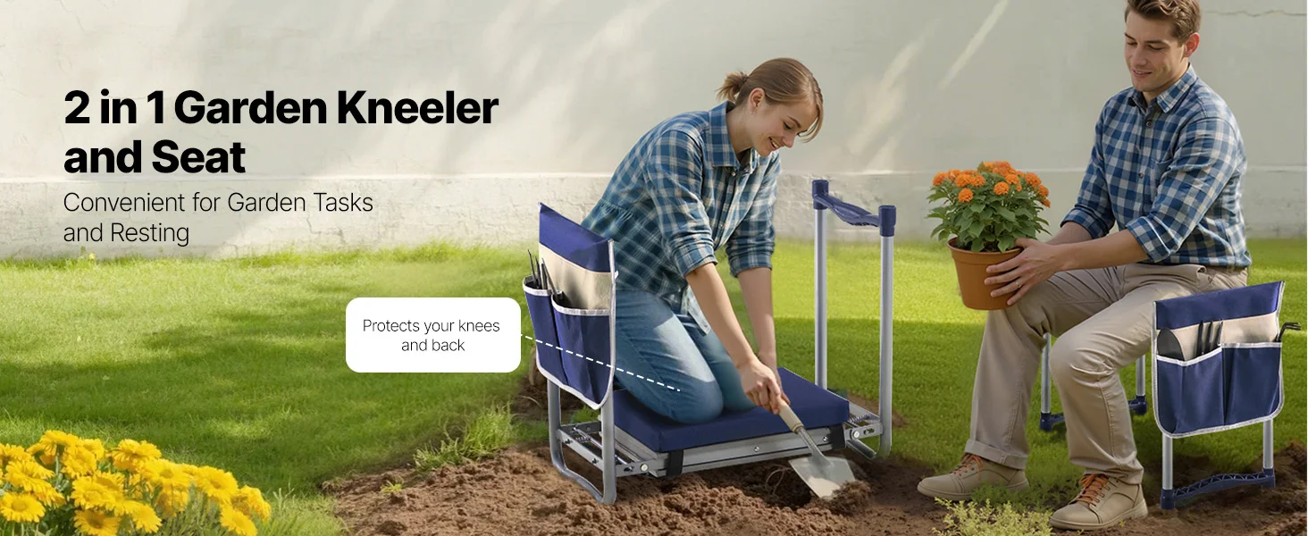 SucceBuy Garden Kneeler and Seat 11in Wide Thick Kneeling Pad Heavy Duty Garden Kneeling Stool - Image 9