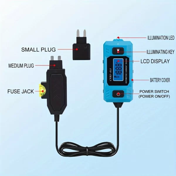 Car Fault Tester Max 48V Automotive Fuse Current Testing Tool High Precision Blade Fuse Circuit Measurement Fault Test Tool - Image 4