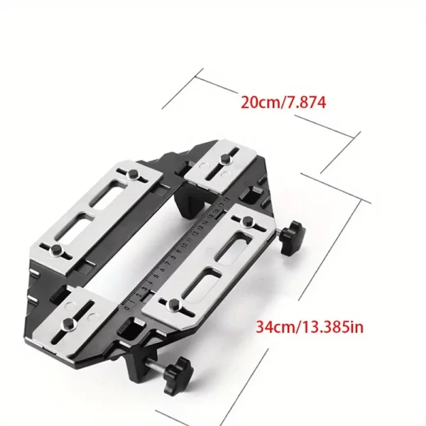 Door Hinge Jig,Woodworking Hole Opener Slotting Locator Aluminum Alloy Door Hinge Installation Kit for Door Lock Installation - Image 13