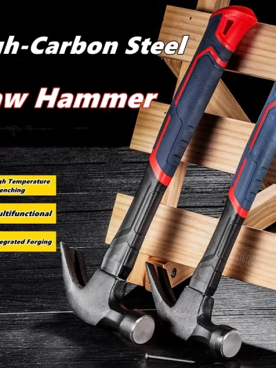 Multifunctional Claw Hammer Ramshorn Nail Hammer Engineering Handle Lightweight