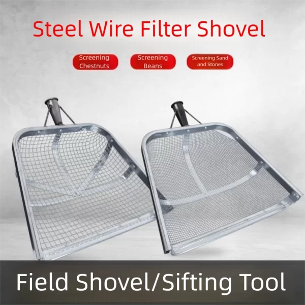 Essential Tool Metal Soil Sifting Mesh Heavy-Duty Easy Grip - Image 4