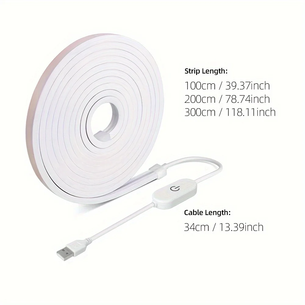 LED Strip Neon Light USB DC 5V Dimmable Touch Sensor Switch Flexible Silicone Neon Sign Tape Waterproof - Image 11