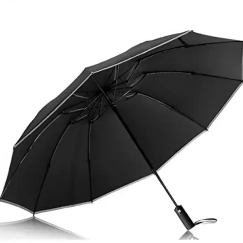 Men Women Umbrella Fully Automatic Reverse Folding Umbrella with Windproof Reflective Stripe UV Umbrellas - Image 6
