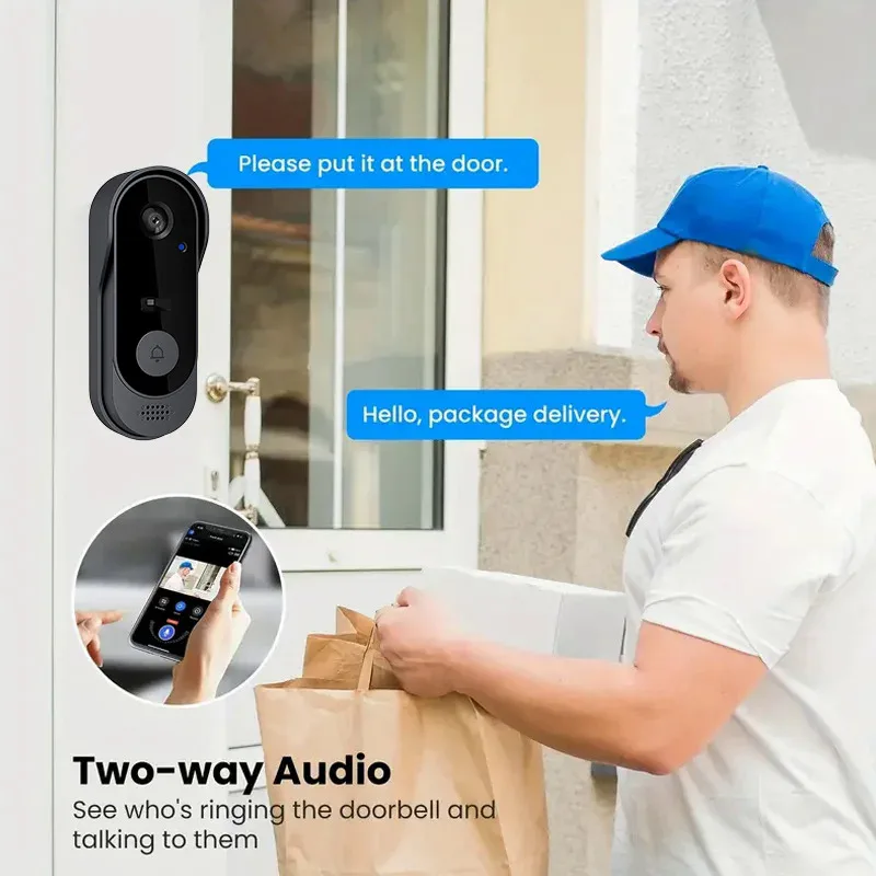 Tuya Doorbell With Camera Wireless Bundle Doorbell Smart Home WIFI HD Outdoor Phone Camera Security Video Intercom Night Vision - Image 3