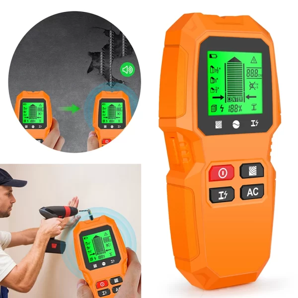 7 in 1 Smart Stud Finder Wall Scanner with LCD Display Studs Detector High Accuracy for Wood Magnetic Metal AC Wire Finding - Image 15