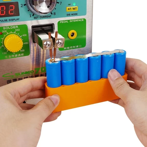 18650Battery Pack Fixture For Spot Welder Single Row Double Sided Spot Welding Plastic Fixed Fixture Battery Pack Soldering Tool - Image 2