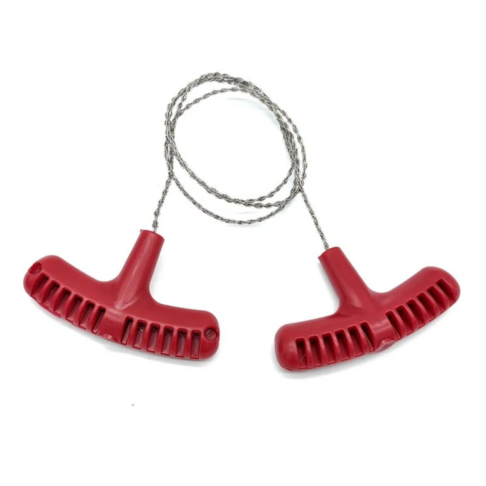 4-strand Stainless Steel Wire Saw with Handle Strong Outdoor Camping Survival Tool - Image 8