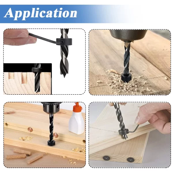 Steel Drill Stop Collar Kit - Metric Adjustable Depth Limiter Rings - Image 28