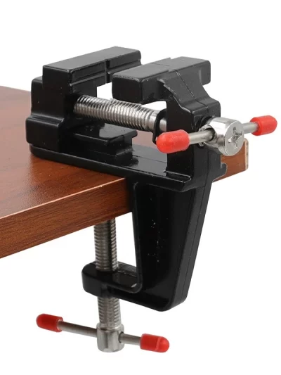 1PCS Mini Bench Vice Household DIY Jewelry Hobby Model Making Aluminum Alloy Clamp