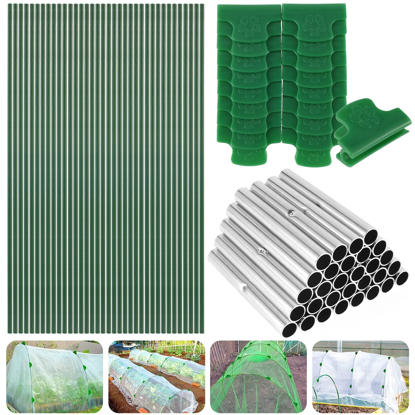 Greenhouse Hoops Frame Tunnel Kit 17 Inches Long Detachable Garden Hoops Rust-Free Fiberglass Support Botan Awning grid - Image 5