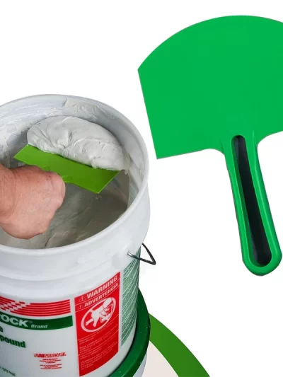 Curved Bucket Scoop Putty Knife Scraper Spackle Paint for Drywall Finishing Plaster Scraping