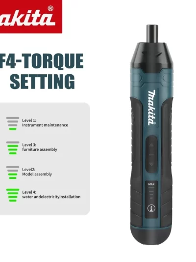 Makita Cordless Electric Screwdriver 1300mah Rechargeable Adjustment Power Drill Multi-function Disassembly Torque Repair Tools