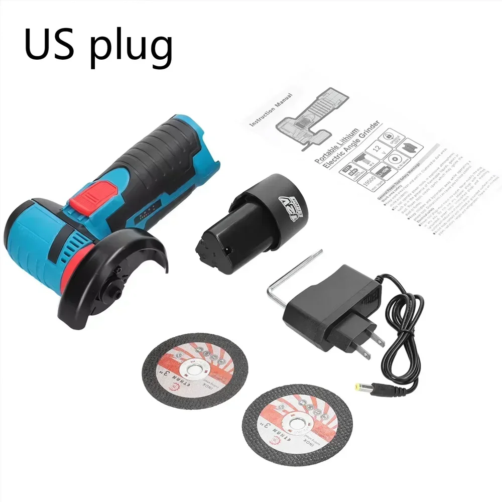 12V Cordless Electric Angle Grinder 19500rpm Lithium Battery Mini Polishing Grinding Machine Diamond Cutting Power Grinder - Image 29