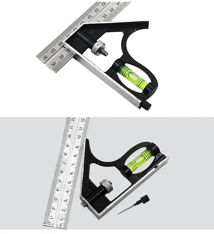 300mm Stainless Steel Angle Combination Square Ruler - Image 15