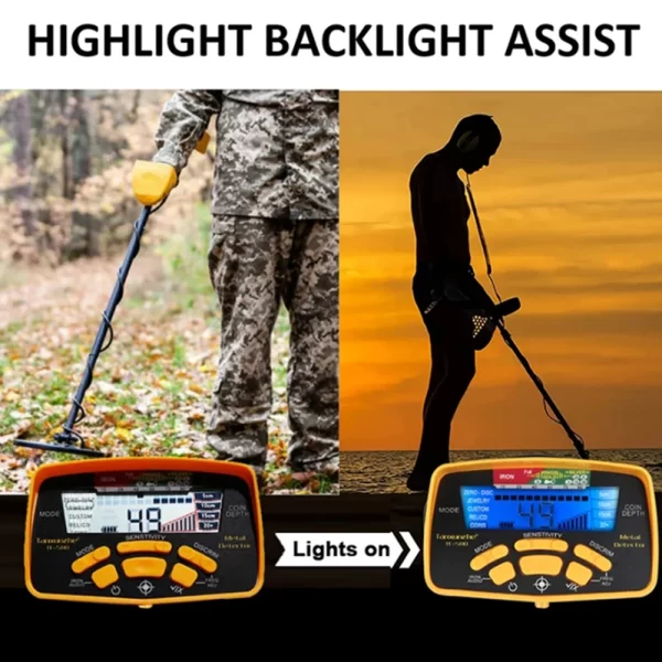 TC-500 Metal Detector 100CM (battery not included) Underground professional gold detector - Image 5