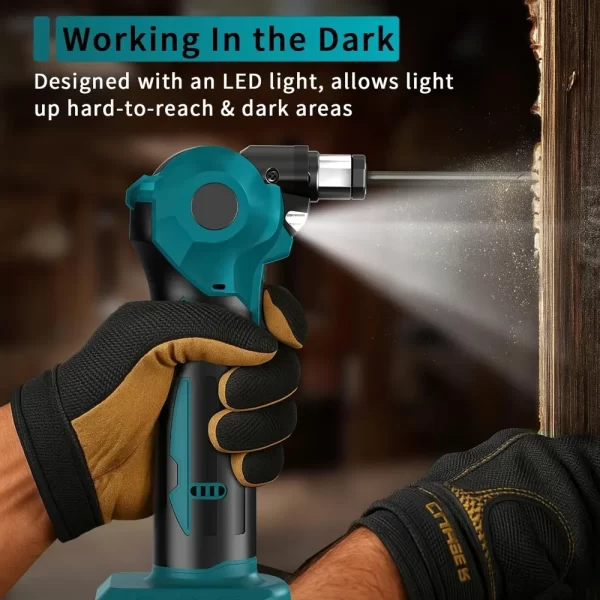 Palm Nailer Cordless Auto Hammer Compatible with Ma-kita 20V/18V Battery, Power Framing Nailer, 0-90° Adjustable Palm Nail Gun w - Image 5